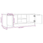 Tv-Meubel 102X35X36,5 Cm Bewerkt Hout Hoogglans Wit