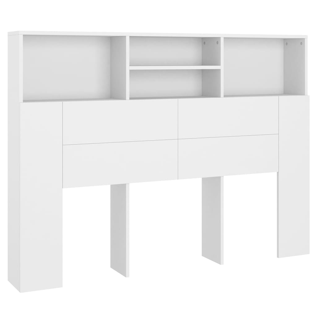 Hoofdbordkast 140X19X103,5 Cm Wit