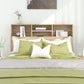 Hoofdbordkast 140X19X103,5 Cm Wit En Sonoma Eikenkleurig