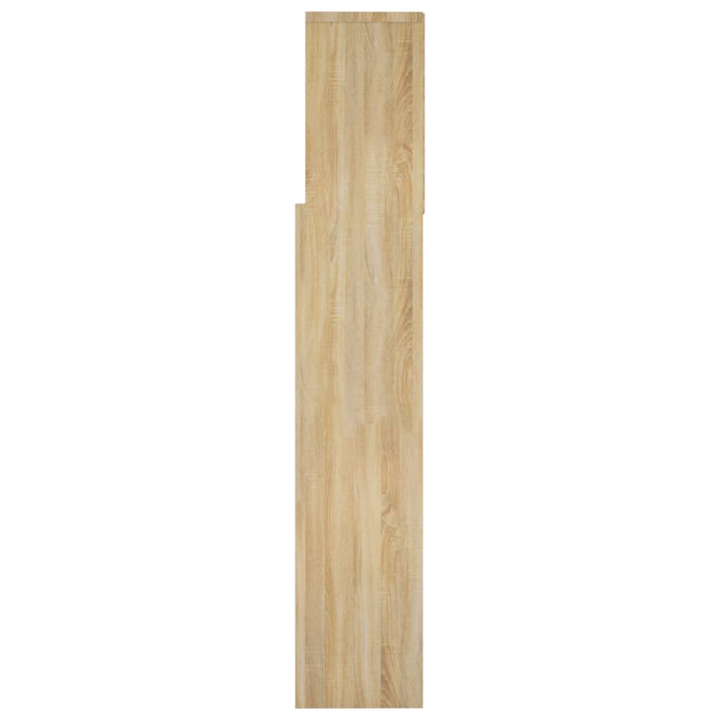 Hoofdbordkast 160X19X103,5 Cm Sonoma Eikenkleurig