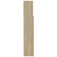 Hoofdbordkast 160X19X103,5 Cm Wit En Sonoma Eikenkleurig