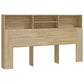 Hoofdbordkast 180X19X103,5 Cm Sonoma Eikenkleurig