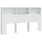 Hoofdbordkast 180X19X103,5 Cm Hoogglans Wit