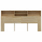 Hoofdbordkast 200X19X103,5 Cm Sonoma Eikenkleurig