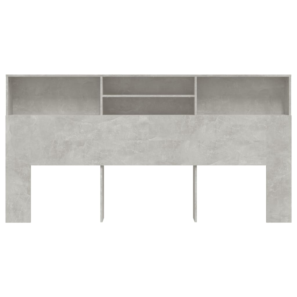 Hoofdbordkast 200X19X103,5 Cm Betongrijs