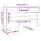 Hoofdbordkast 200X19X103,5 Cm Wit En Sonoma Eikenkleurig