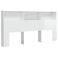 Hoofdbordkast 200X19X103,5 Cm Hoogglans Wit