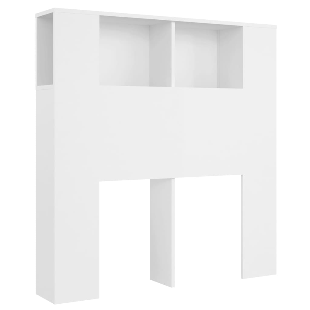 Hoofdbordkast 100X18,5X104,5 Cm Wit