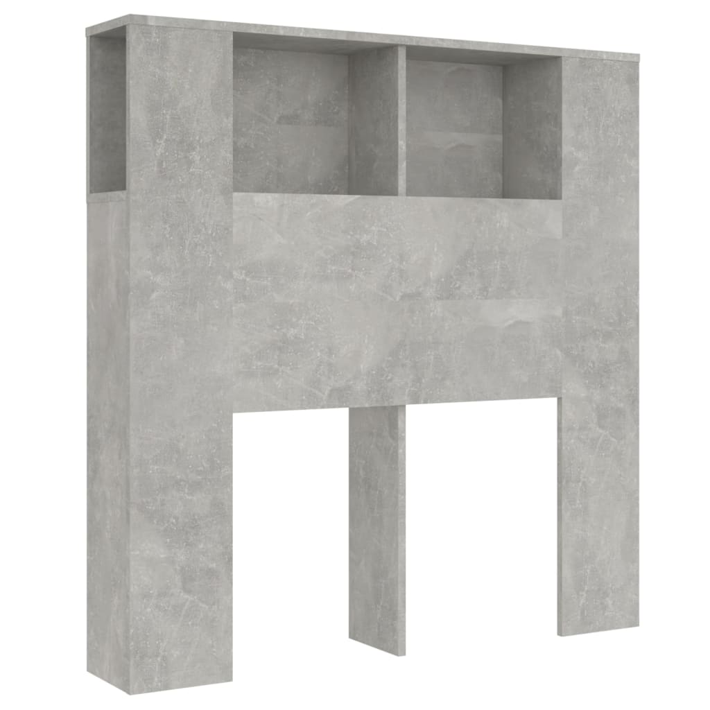 Hoofdbordkast 100X18,5X104,5 Cm Betongrijs