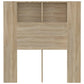 Hoofdbordkast 100X18,5X104,5 Cm Wit En Sonoma Eikenkleurig