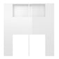 Hoofdbordkast 100X18,5X104,5 Cm Hoogglans Wit