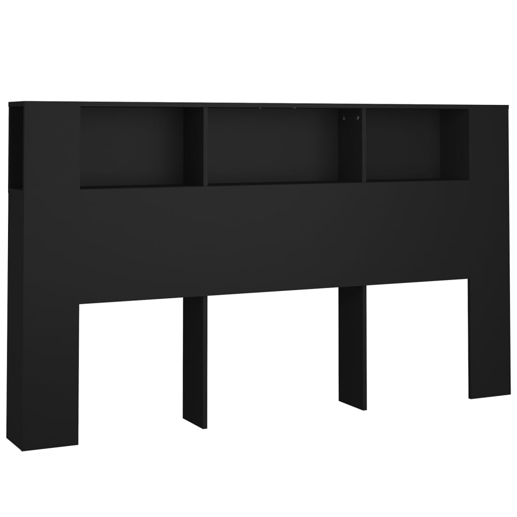 Hoofdbordkast 180X18,5X104,5 Cm Zwart