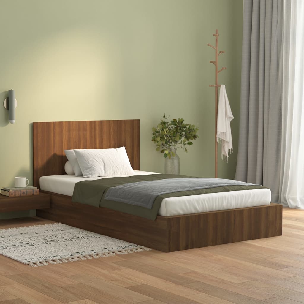 Hoofdbord 120X1,5X80 Cm Bewerkt Hout Bruineikenkleurig