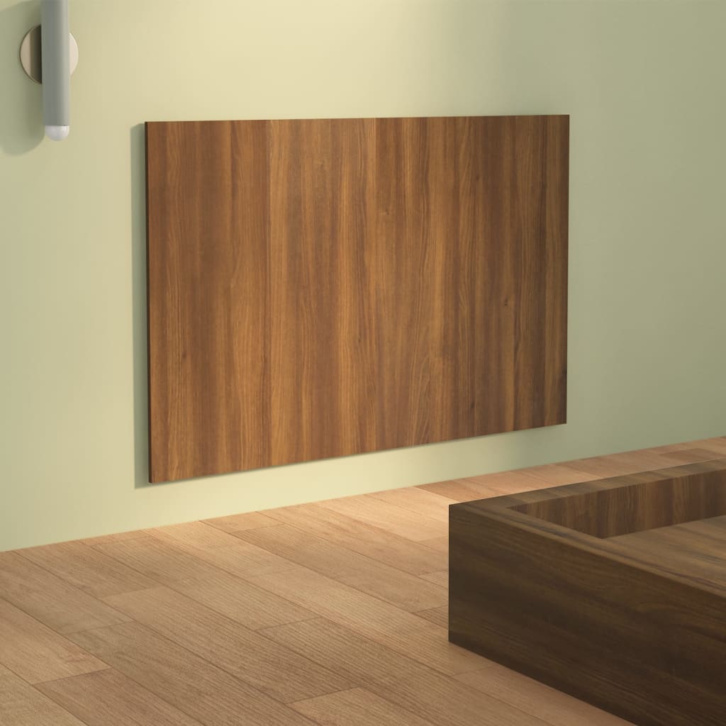 Hoofdbord 120X1,5X80 Cm Bewerkt Hout Bruineikenkleurig