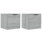 Nachtkastjes 2 St 40X39X40 Cm Grijs Sonoma Eikenkleurig