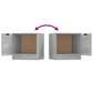 Nachtkastjes 2 St 40X39X40 Cm Grijs Sonoma Eikenkleurig