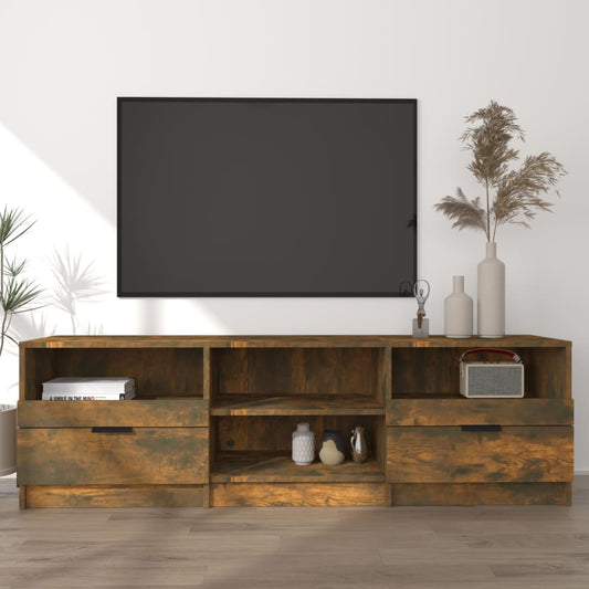 Tv-Meubel 150X33,5X45 Cm Bewerkt Hout Gerookt Eikenkleurig