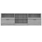 Tv-Meubel 150X33,5X45 Cm Bewerkt Hout Grijs Sonoma Eikenkleurig