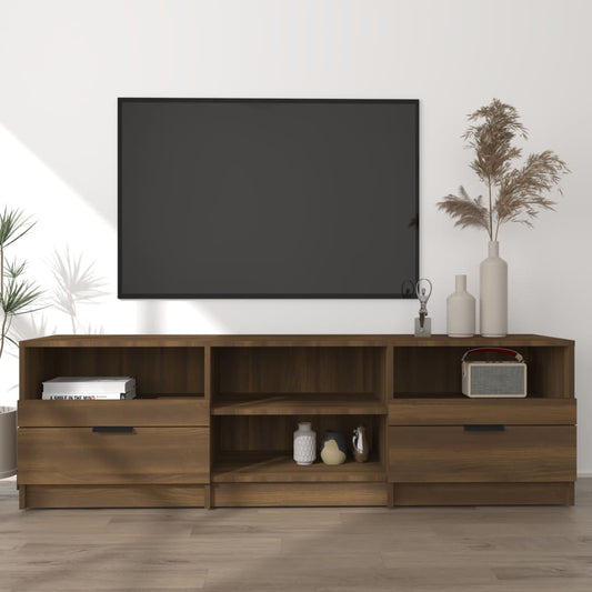 Tv-Meubel 150X33,5X45 Cm Bewerkt Hout Bruineikenkleurig