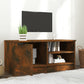 Tv-Meubel 80X35X36,5 Cm Bewerkt Hout Gerookt Eikenkleurig