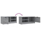 Tv-Meubelen 2 St 80X35X36,5 Cm Bewerkt Hout Grijs Sonoma Eiken