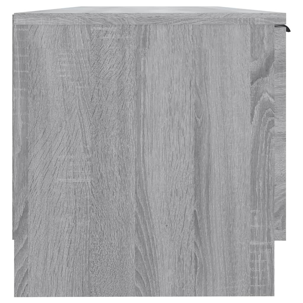Tv-Meubel 102X35X36,5 Cm Bewerkt Hout Grijs Sonoma Eikenkleurig
