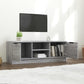 Tv-Meubel 102X35X36,5 Cm Bewerkt Hout Grijs Sonoma Eikenkleurig