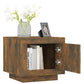 Salontafel 51X50X45 Cm Bewerkt Hout Gerookt Eikenkleurig