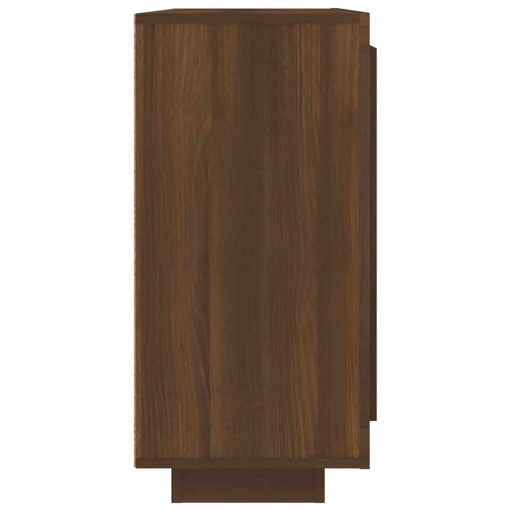 Dressoir 92X35X75 Cm Bewerkt Hout Bruineikenkleurig