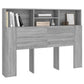 Hoofdbordkast 140X19X103,5 Cm Grijs Sonoma Eikenkleurig