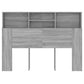 Hoofdbordkast 140X19X103,5 Cm Grijs Sonoma Eikenkleurig