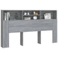 Hoofdbordkast 180X19X103,5 Cm Grijs Sonoma Eikenkleurig