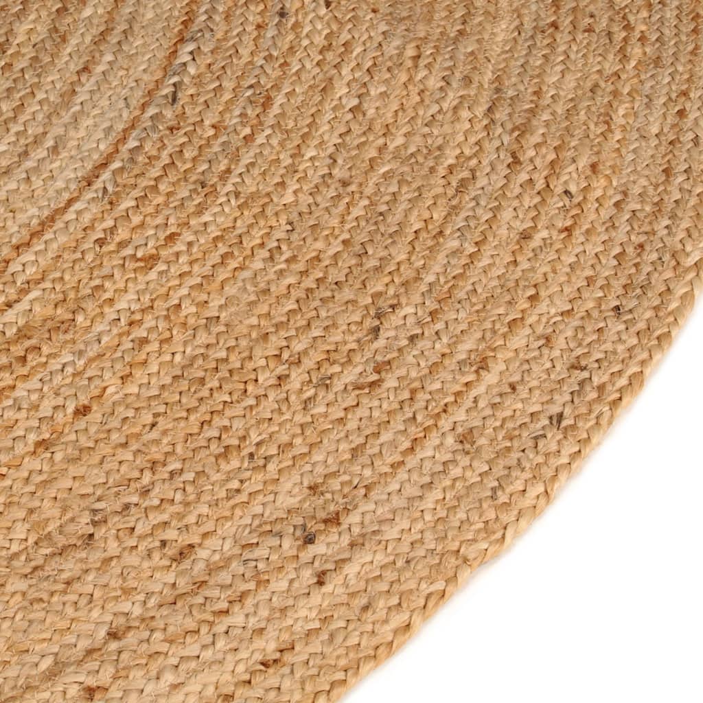Tapijt Rond 210 Cm Gevlochten Jute