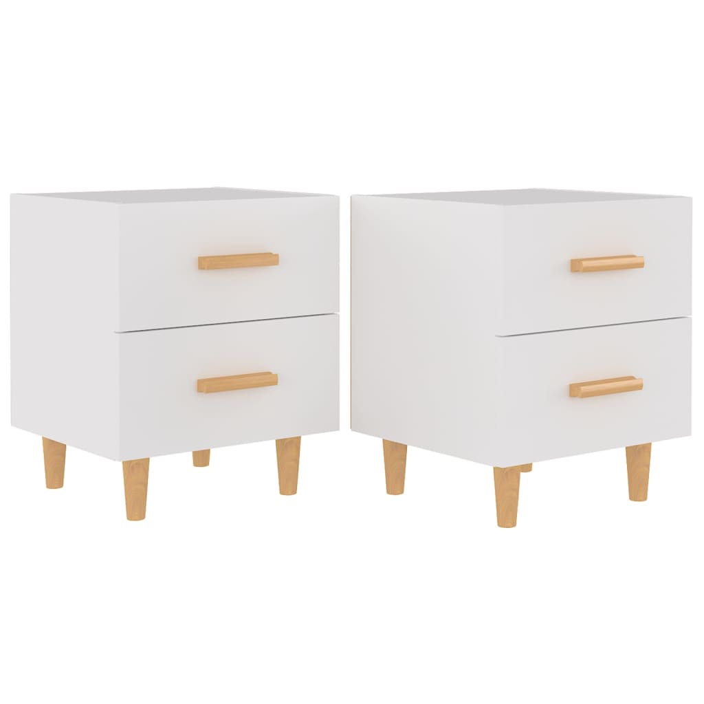 Nachtkastjes 2 St 40X35X47,5 Cm Wit