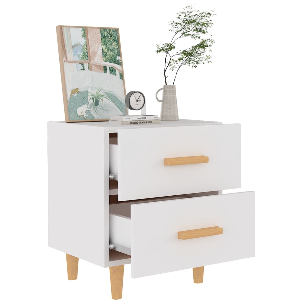 Nachtkastjes 2 St 40X35X47,5 Cm Wit