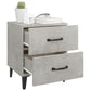 Nachtkastjes 2 St 40X35X47,5 Cm Betongrijs
