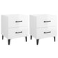 Nachtkastjes 2 St 40X35X47 Cm Hoogglans Wit