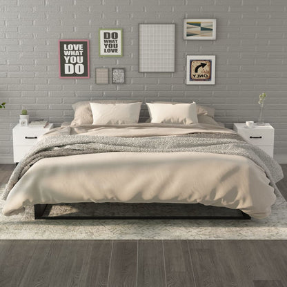 Nachtkastjes 2 St 40X35X47 Cm Hoogglans Wit