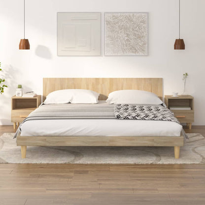 Nachtkastjes 2 St 40X35X47 Cm Sonoma Eikenkleurig