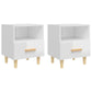 Nachtkastjes 2 St 40X35X47 Cm Hoogglans Wit