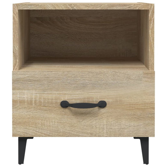 Nachtkastje Bewerkt Hout Sonoma Eikenkleurig