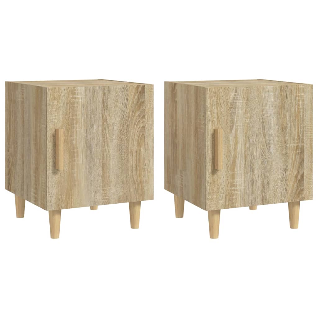 Nachtkastjes 2 St Bewerkt Hout Sonoma Eikenkleurig