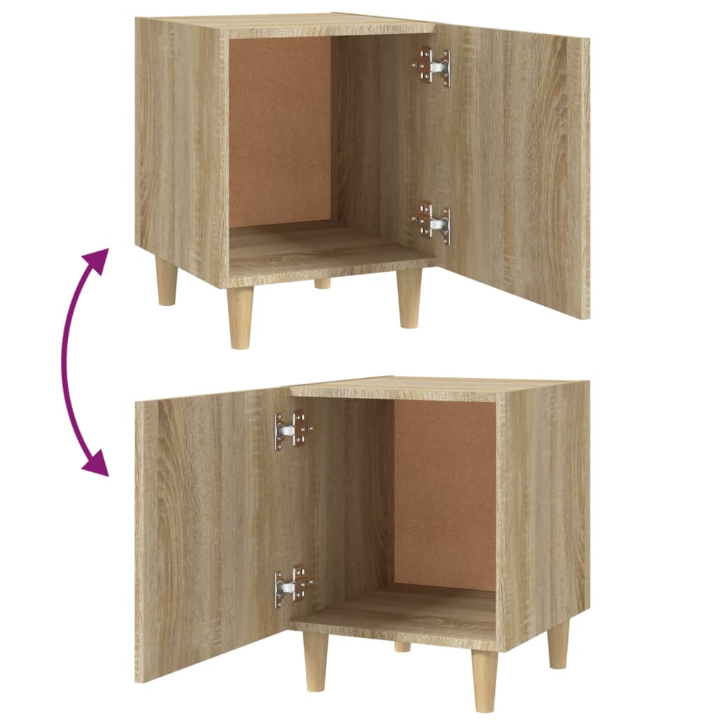 Nachtkastjes 2 St Bewerkt Hout Sonoma Eikenkleurig
