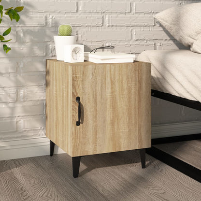 Nachtkastje Bewerkt Hout Sonoma Eikenkleurig