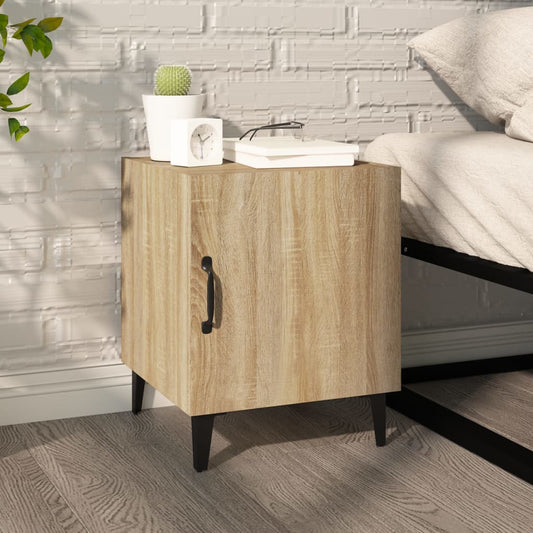 Nachtkastje Bewerkt Hout Sonoma Eikenkleurig