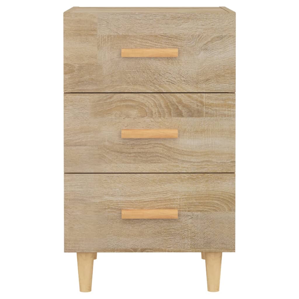 Nachtkastje 40X40X66 Cm Bewerkt Hout Sonoma Eikenkleurig