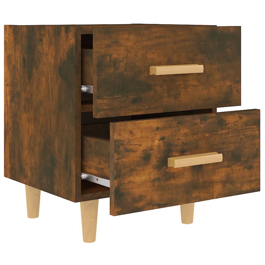 Nachtkastjes 2 St 40X35X47,5 Cm Gerookt Eikenkleurig