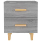 Nachtkastjes 2 St 40X35X47,5 Cm Grijs Sonoma Eikenkleurig