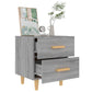 Nachtkastjes 2 St 40X35X47,5 Cm Grijs Sonoma Eikenkleurig