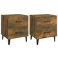 Nachtkastjes 2 St 40X35X47,5 Cm Gerookt Eikenkleurig